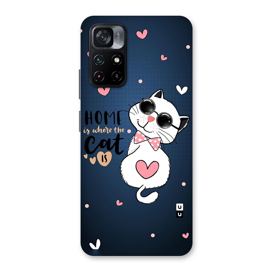 Home Where Cat Back Case for Poco M4 Pro 5G