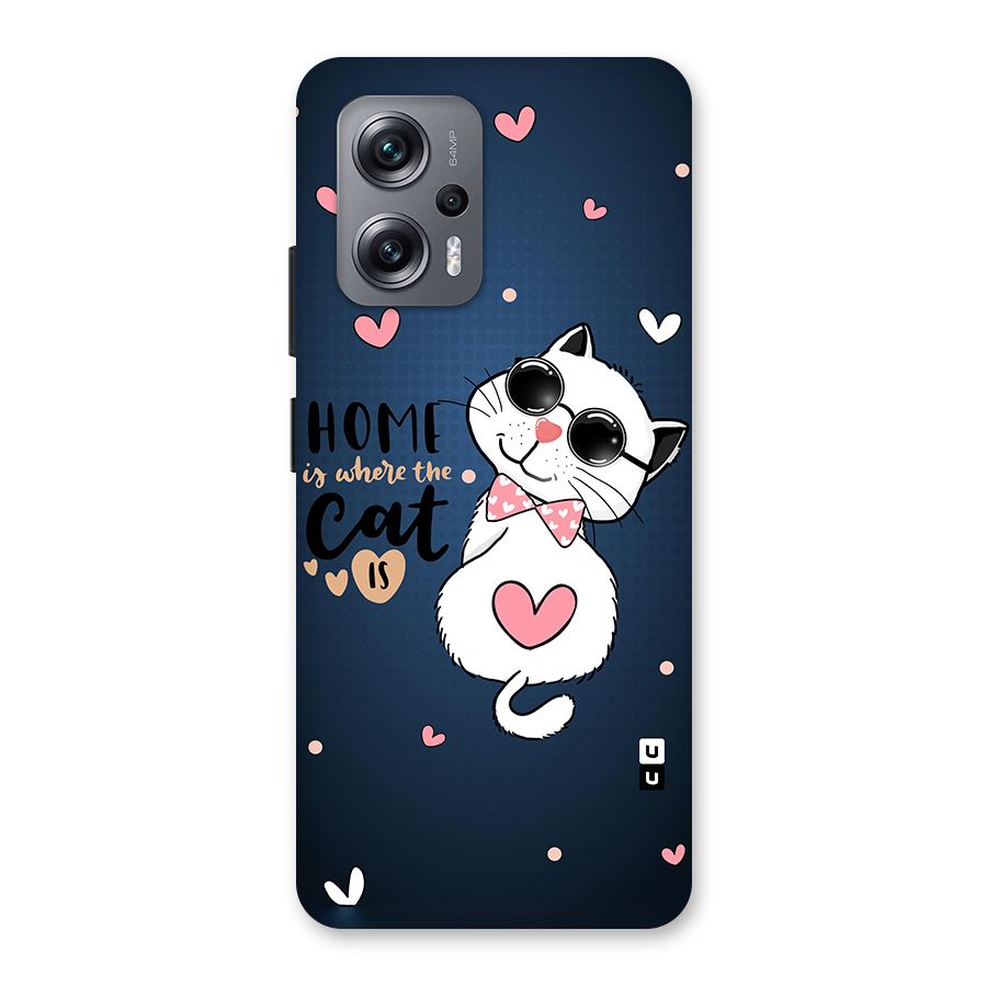 Home Where Cat Back Case for Redmi K50i