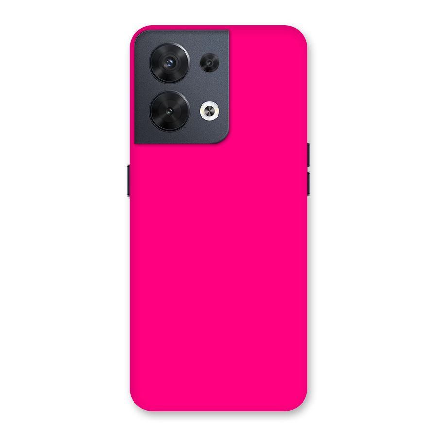 Hot Pink Back Case for Oppo Reno8 5G