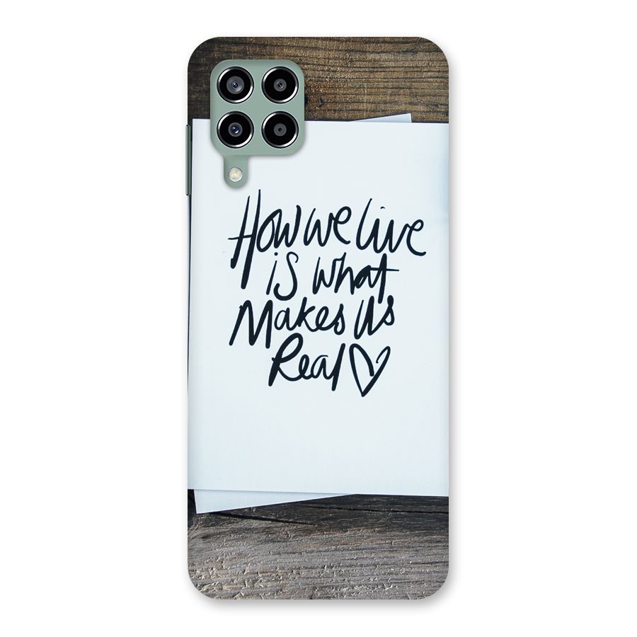 How We Live Back Case for Galaxy M33