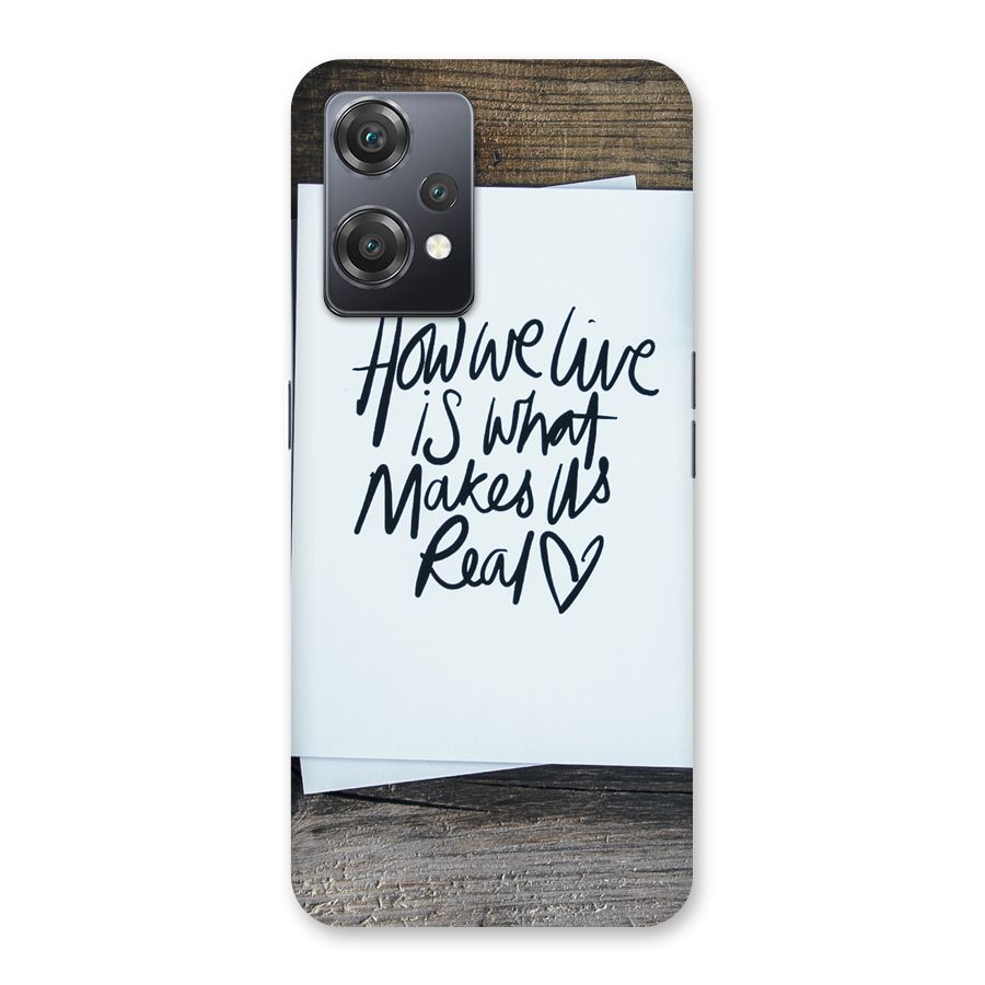 How We Live Back Case for OnePlus Nord CE 2 Lite 5G