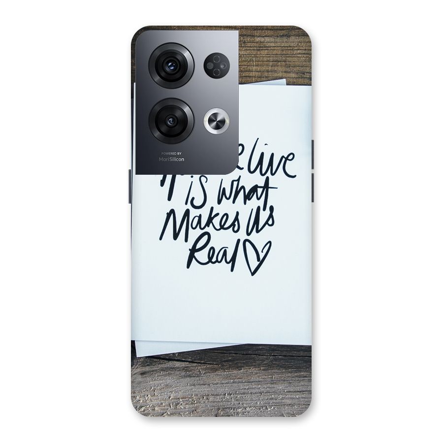 How We Live Back Case for Oppo Reno8 Pro 5G