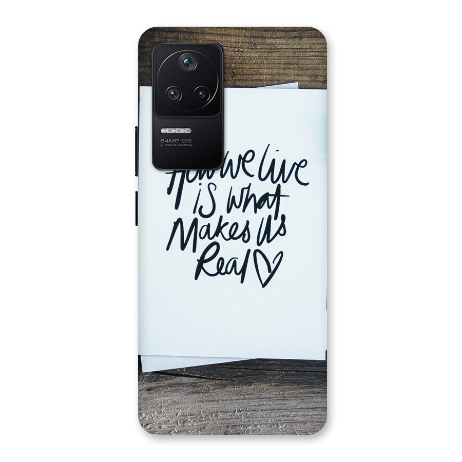 How We Live Back Case for Poco F4 5G