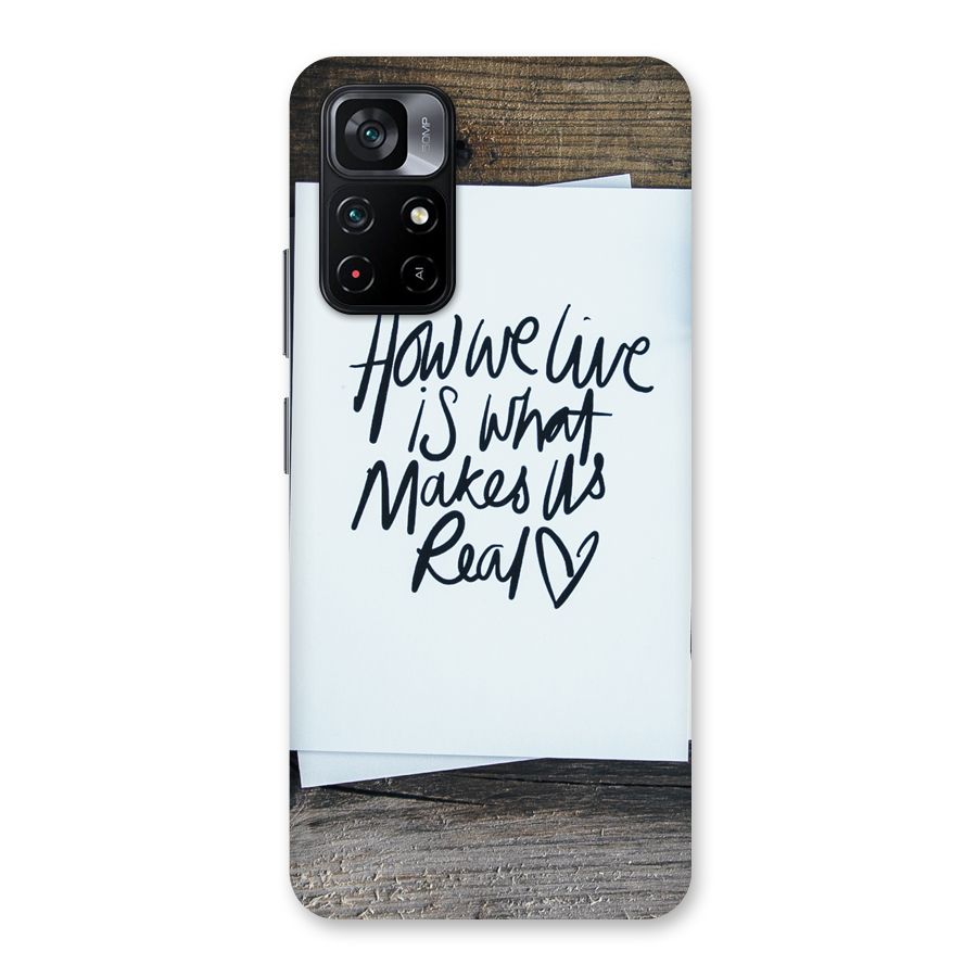 How We Live Back Case for Poco M4 Pro 5G