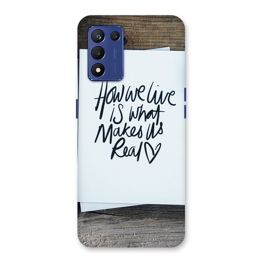 How We Live Back Case for Realme 9 5G Speed