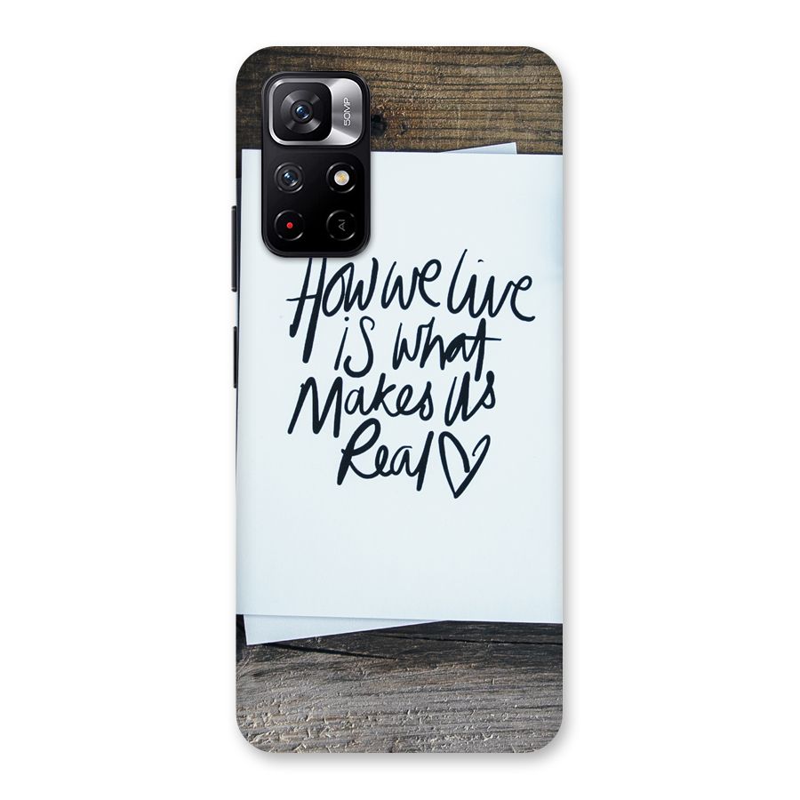 How We Live Back Case for Redmi Note 11T 5G