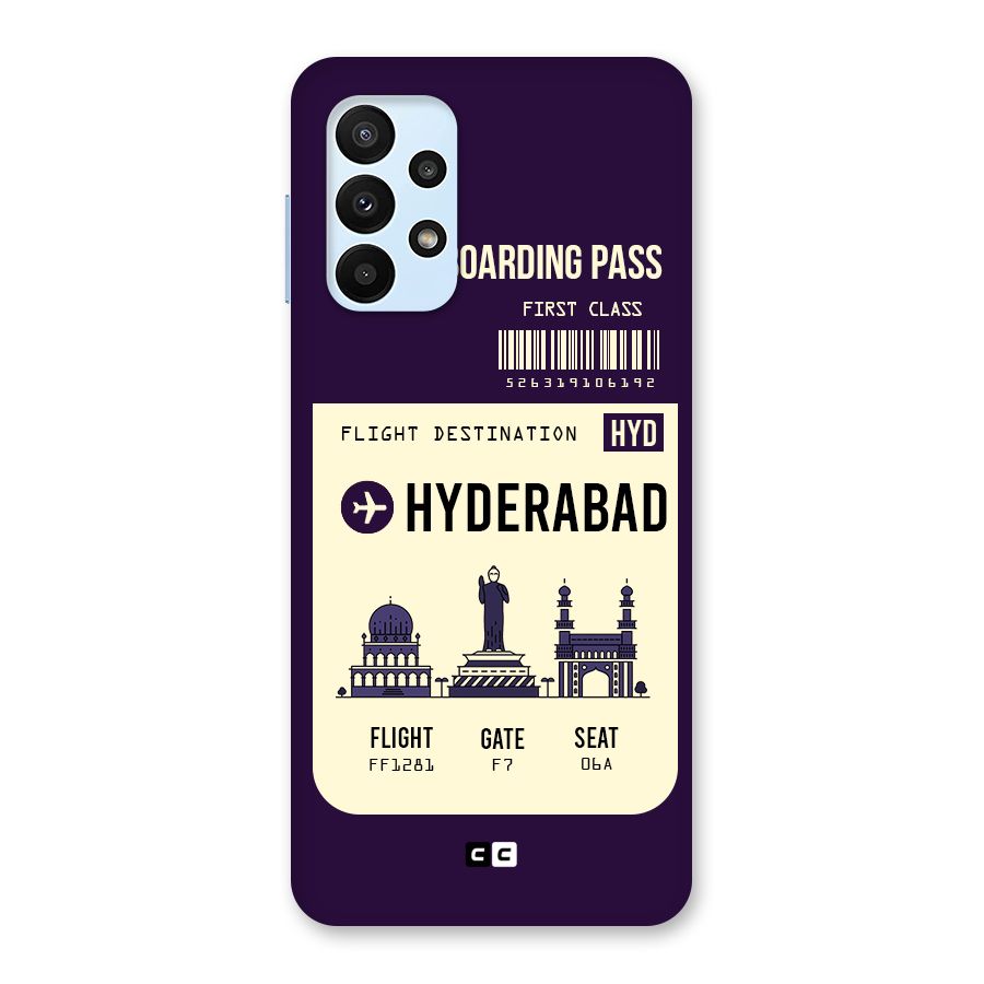Hyderabad Boarding Pass Back Case for Galaxy A23