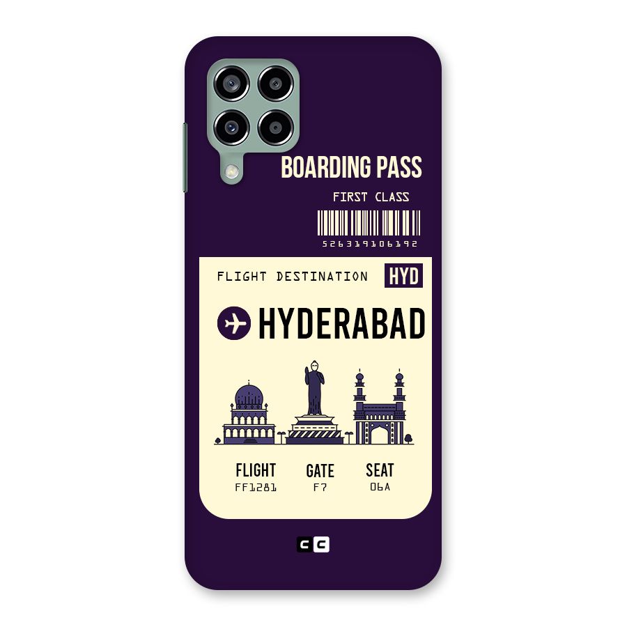 Hyderabad Boarding Pass Back Case for Galaxy M33