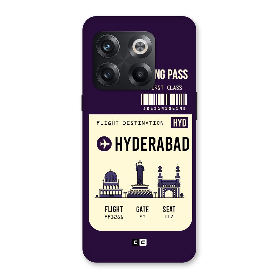 Hyderabad Boarding Pass Back Case for OnePlus 10T