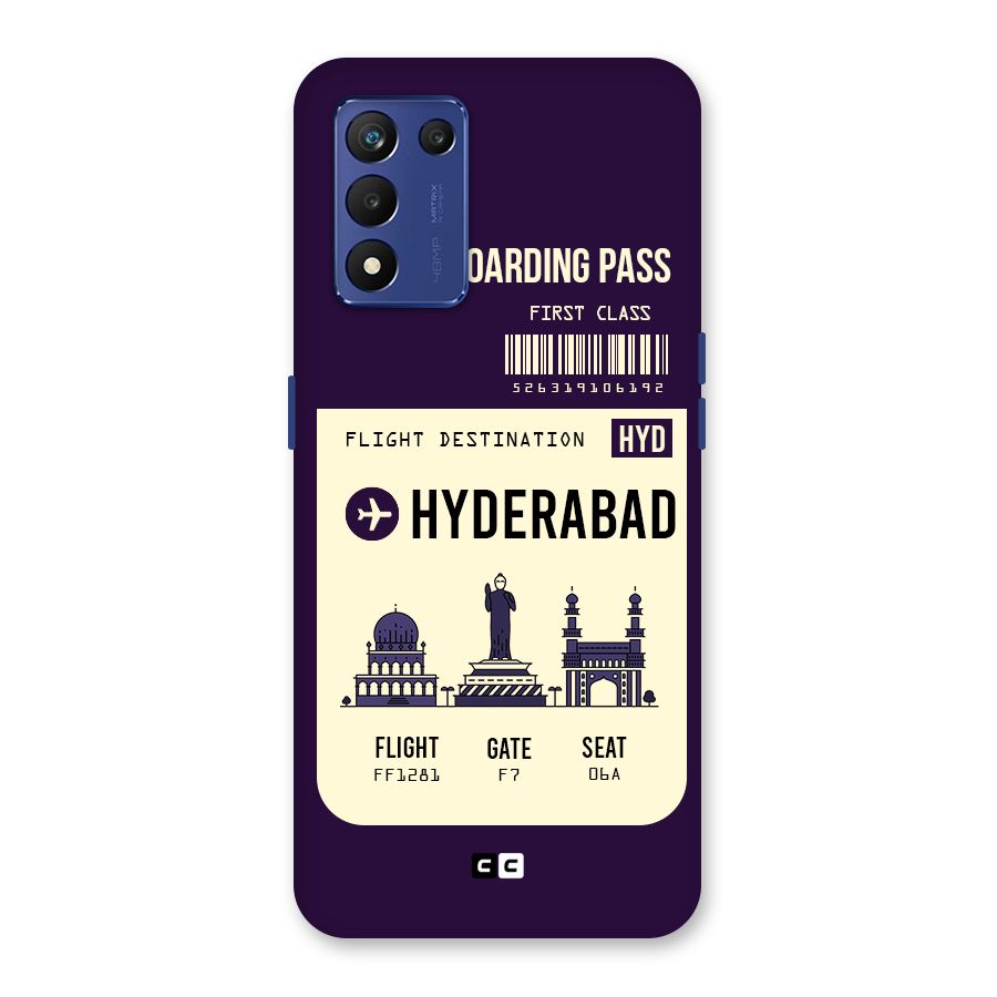 Hyderabad Boarding Pass Back Case for Realme 9 5G Speed
