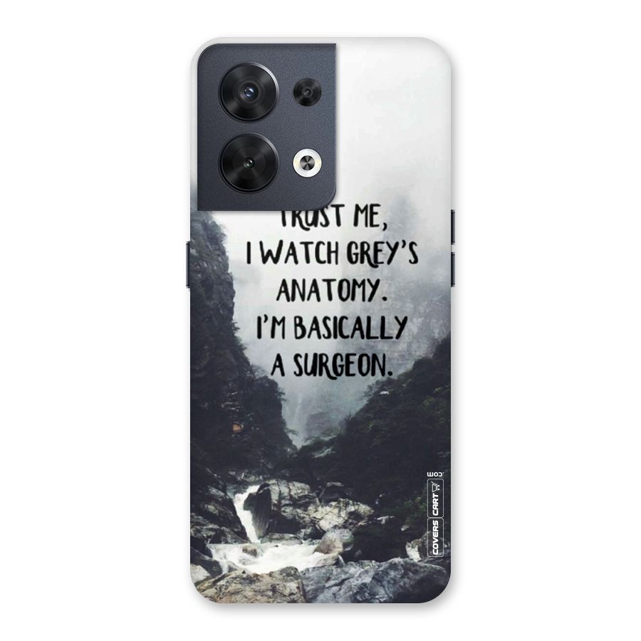 I Am A Surgeon Back Case for Oppo Reno8 5G