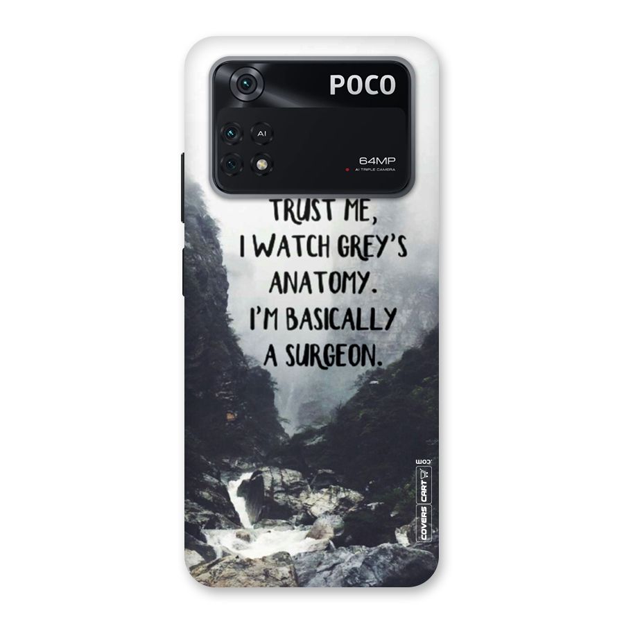 I Am A Surgeon Back Case for Poco M4 Pro 4G