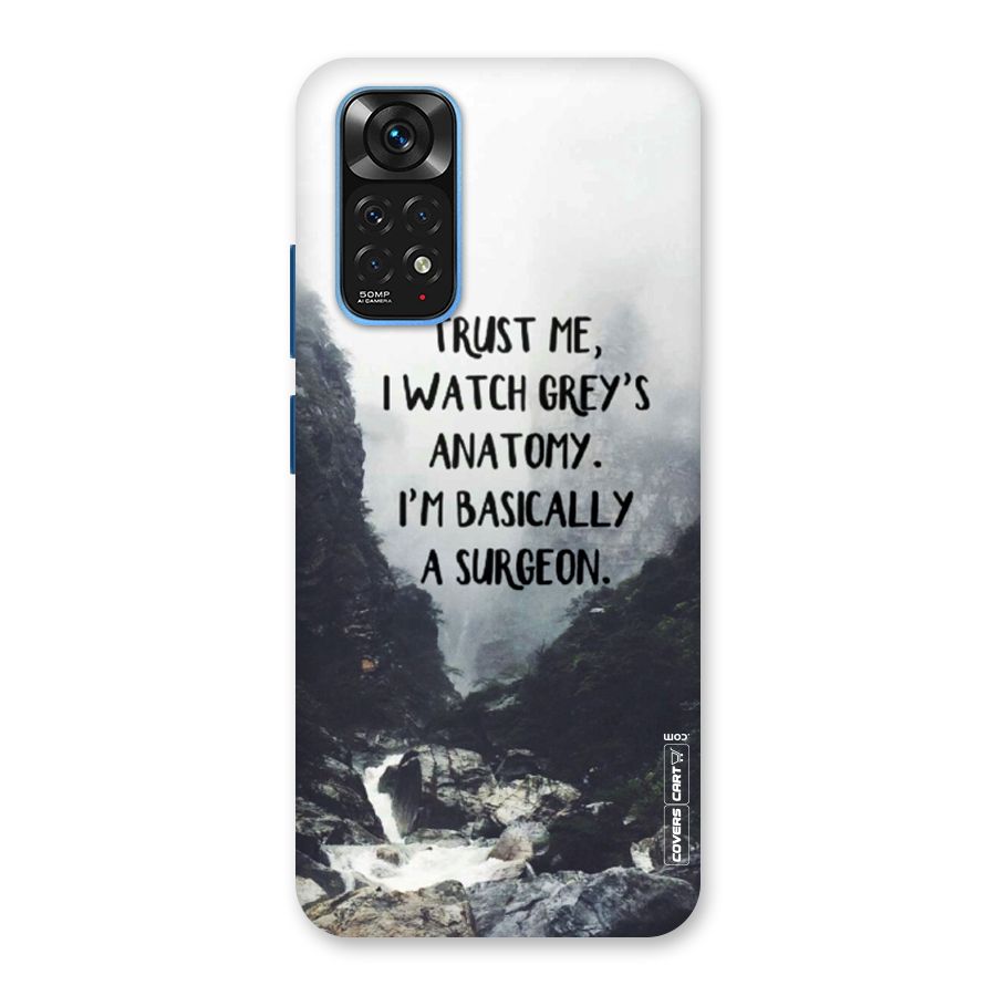 I Am A Surgeon Back Case for Redmi Note 11S