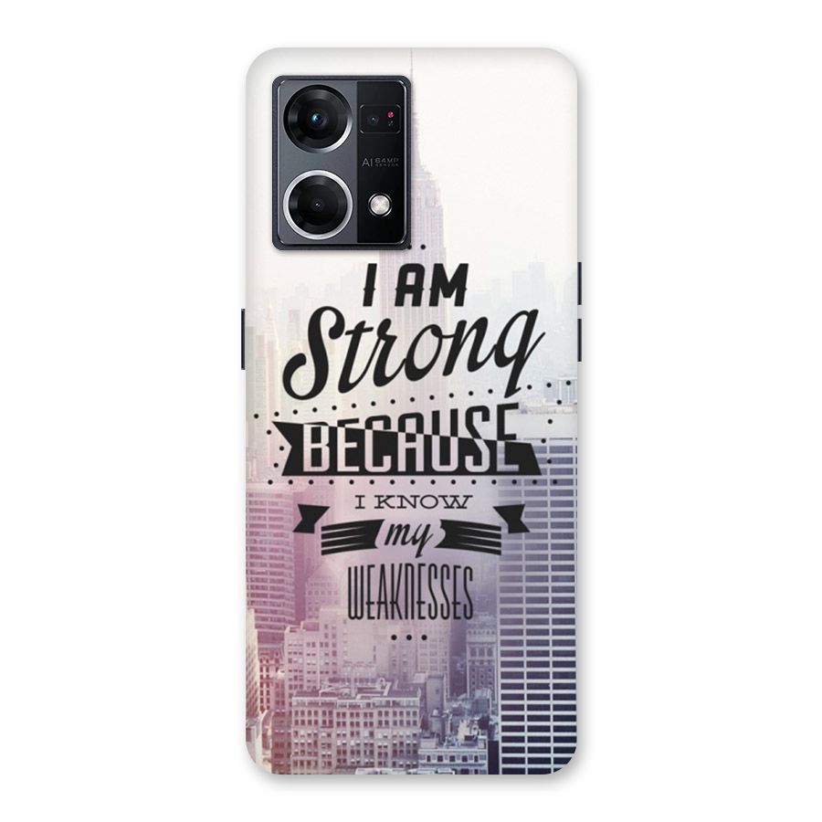 I am Strong Glass Back Case for Oppo F21 Pro 5G