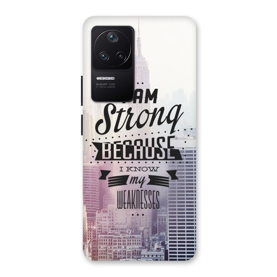 I am Strong Back Case for Poco F4 5G