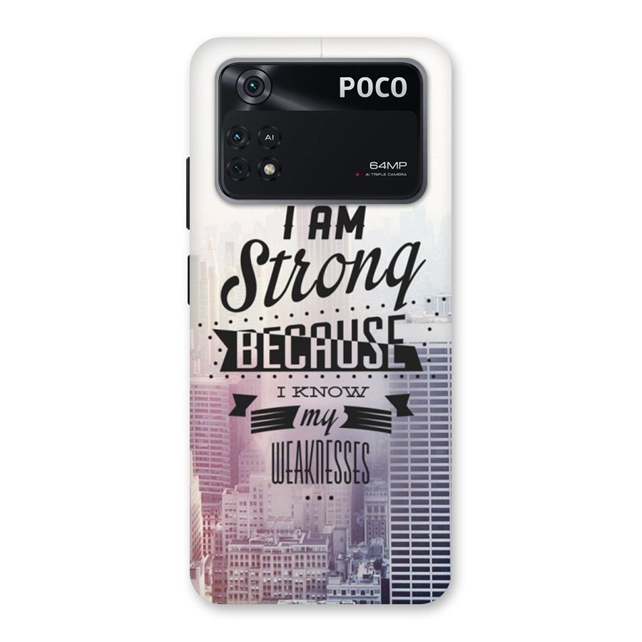 I am Strong Back Case for Poco M4 Pro 4G