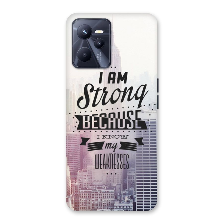 I am Strong Back Case for Realme C35
