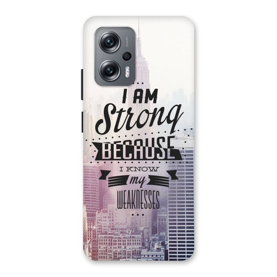 I am Strong Back Case for Redmi K50i