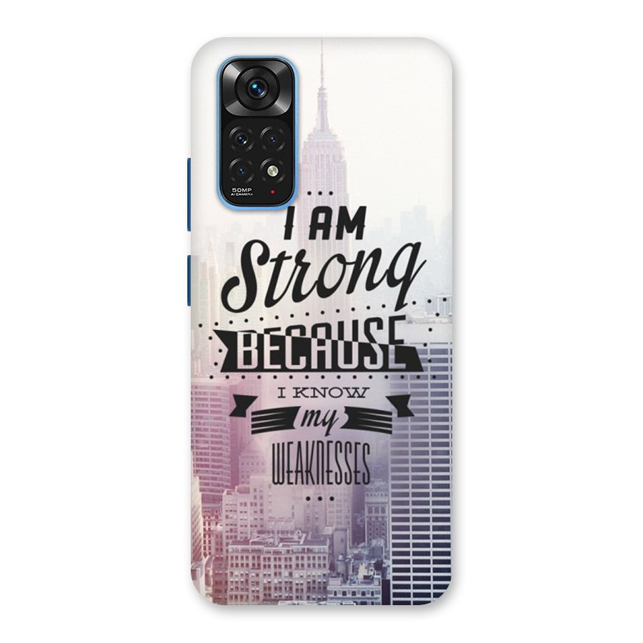 I am Strong Back Case for Redmi Note 11S