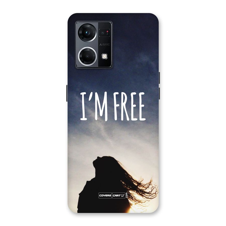 I m Free Glass Back Case for Oppo F21 Pro 5G