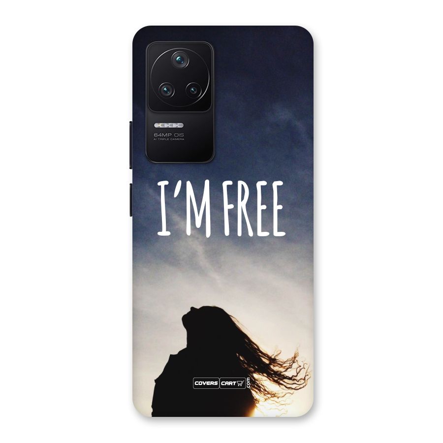 I m Free Back Case for Poco F4 5G