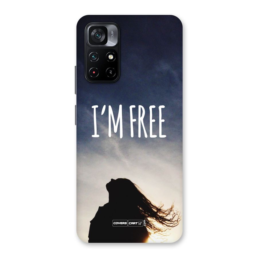 I m Free Back Case for Poco M4 Pro 5G