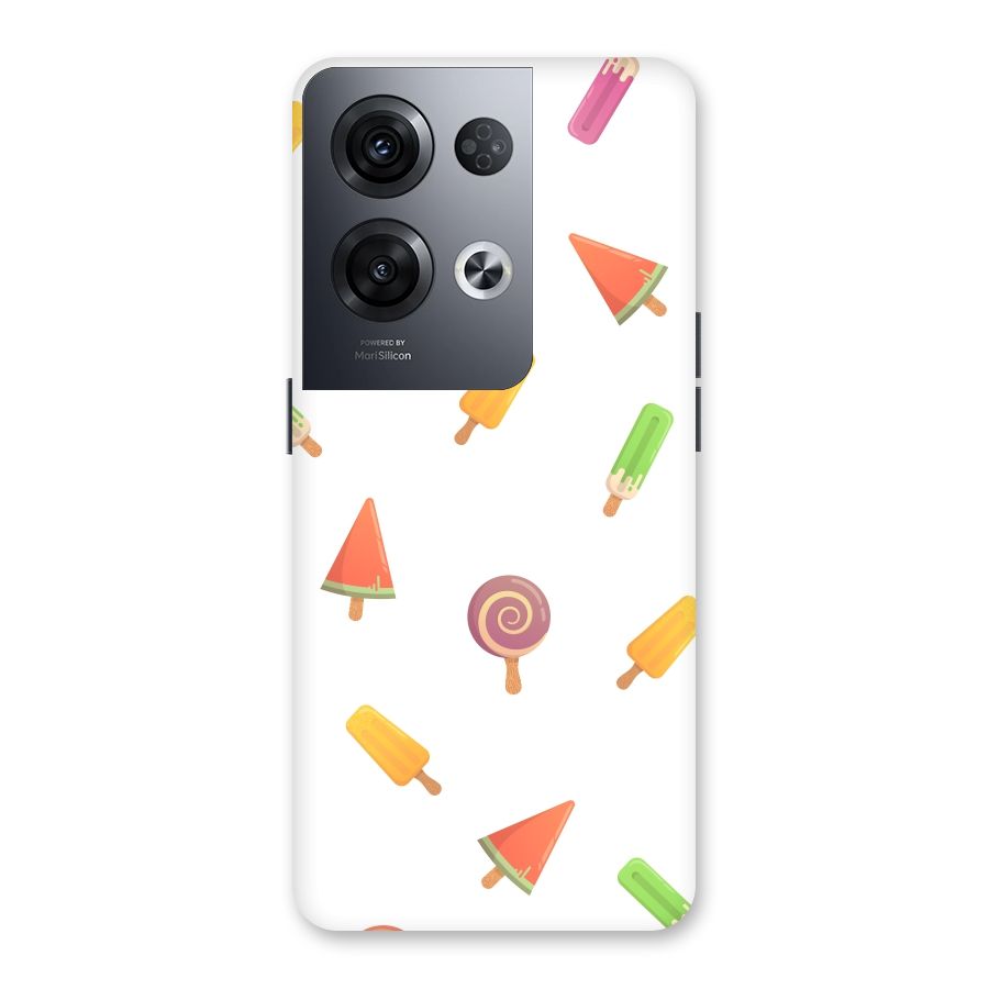 Ice Cream Colors Back Case for Oppo Reno8 Pro 5G