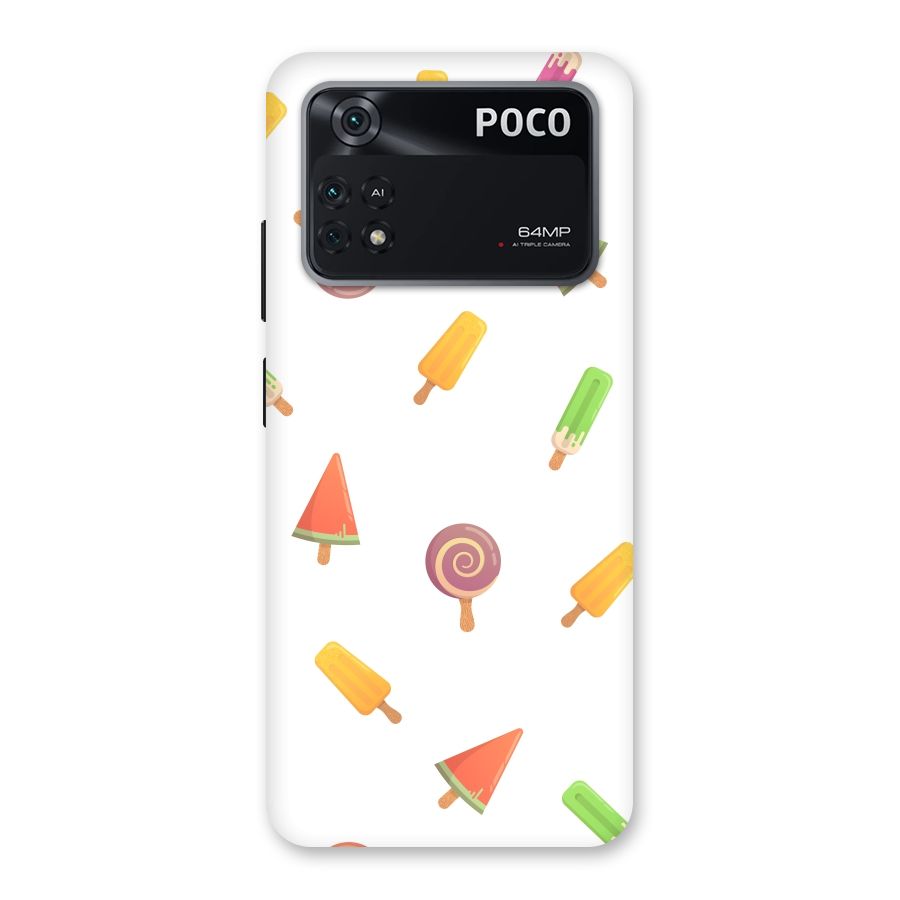 Ice Cream Colors Back Case for Poco M4 Pro 4G