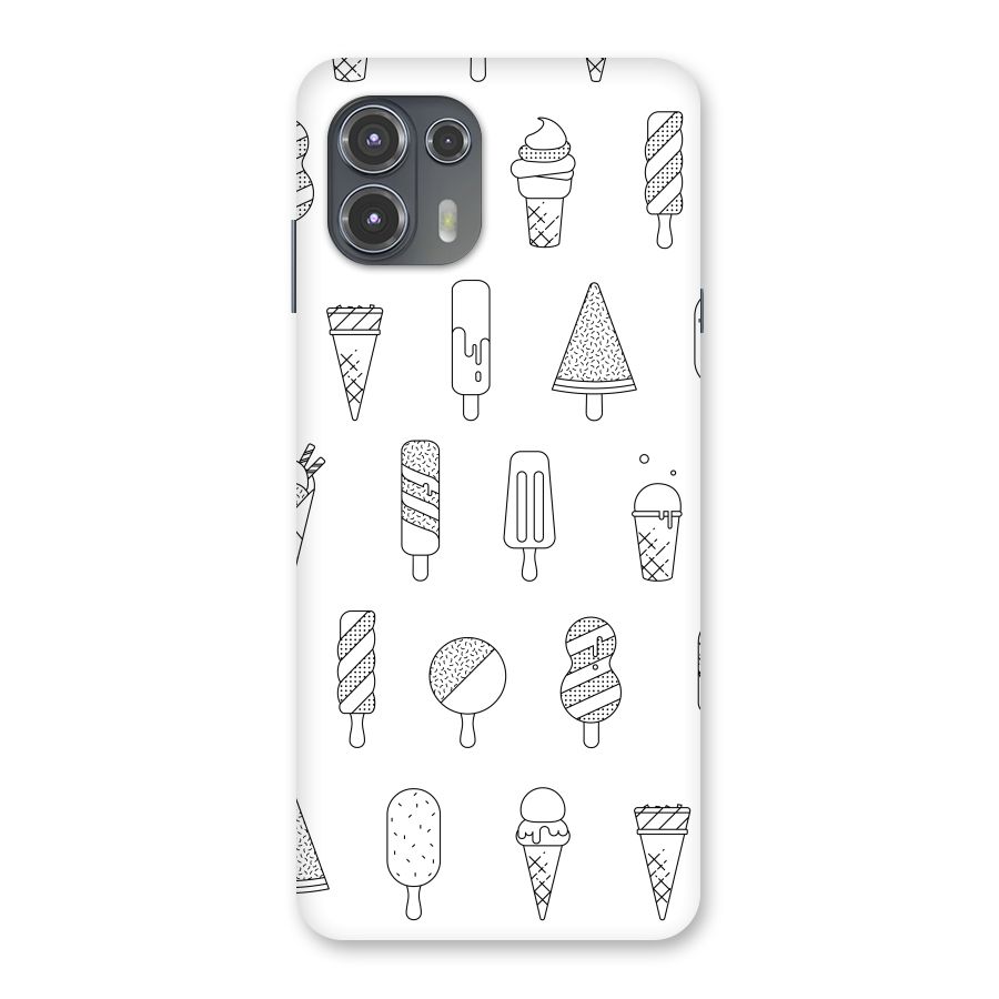 Ice Cream Lines Back Case for Motorola Edge 20 Fusion