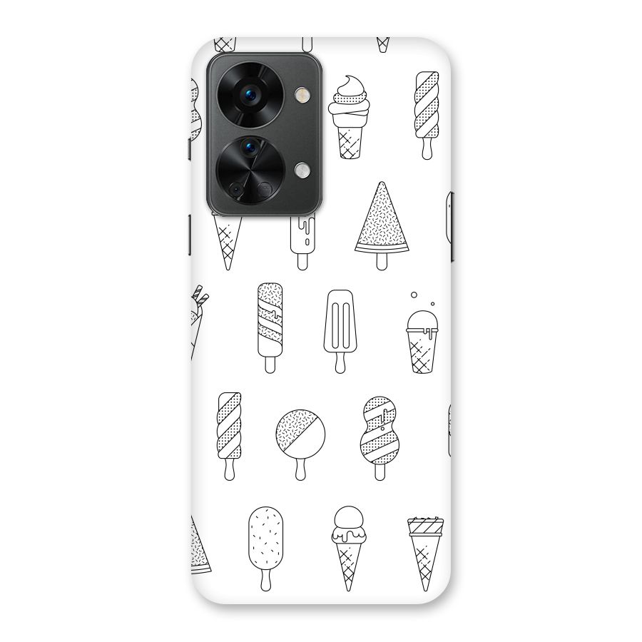 Ice Cream Lines Back Case for OnePlus Nord 2T