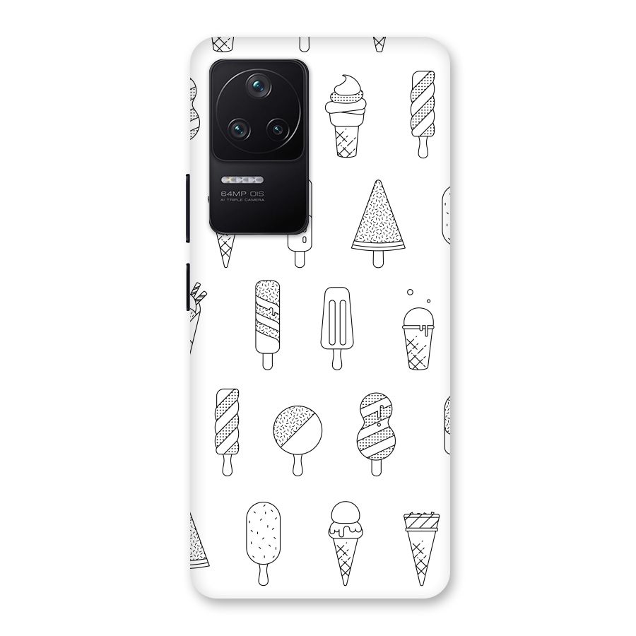 Ice Cream Lines Back Case for Poco F4 5G