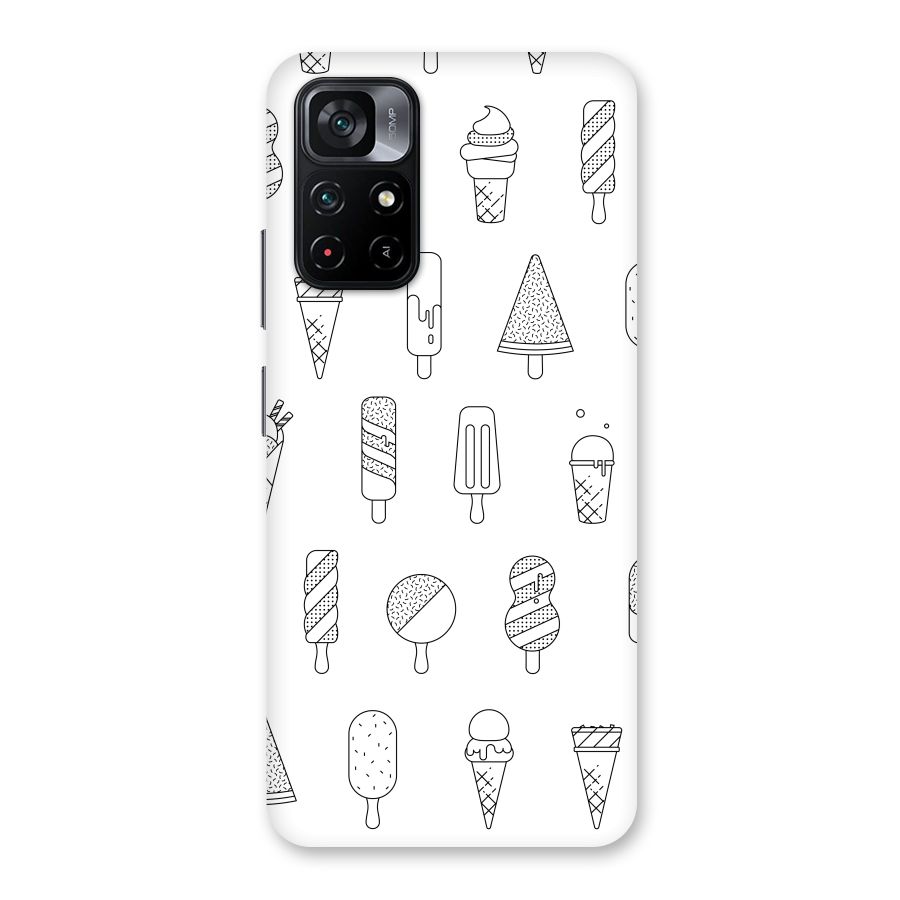 Ice Cream Lines Back Case for Poco M4 Pro 5G