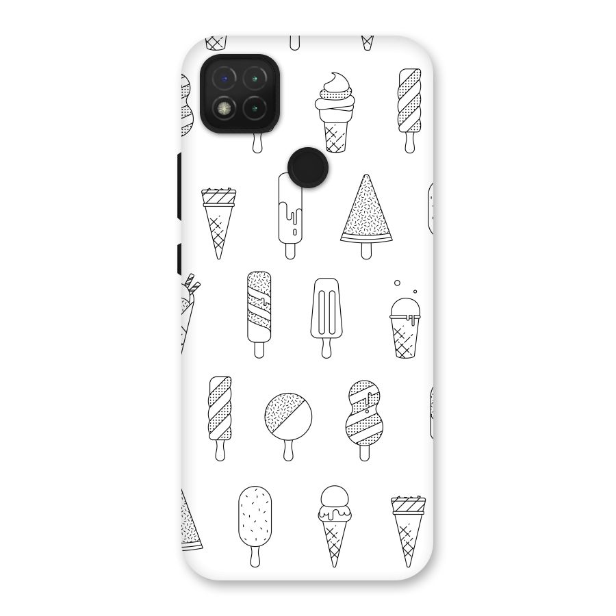 Ice Cream Lines Back Case for Redmi 9 Activ