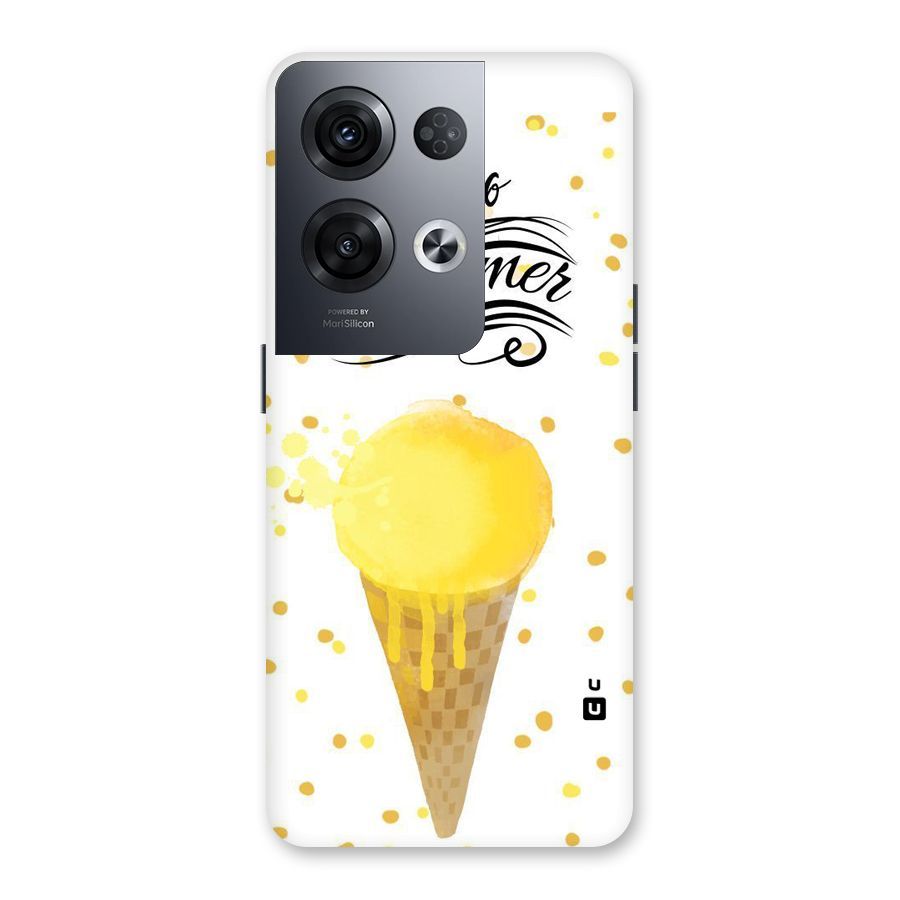 Ice Cream Summer Back Case for Oppo Reno8 Pro 5G
