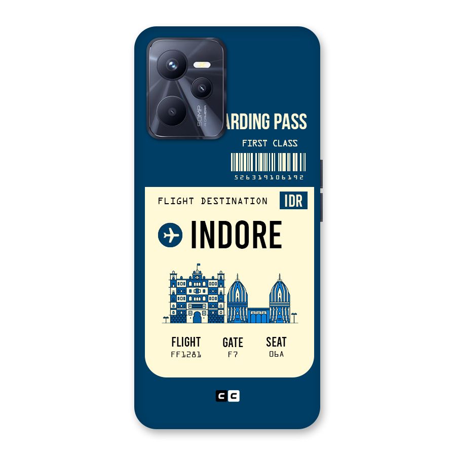 Indore Boarding Pass Back Case for Realme C35