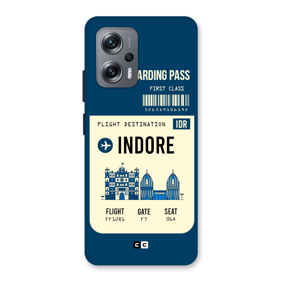 Indore Boarding Pass Back Case for Redmi K50i