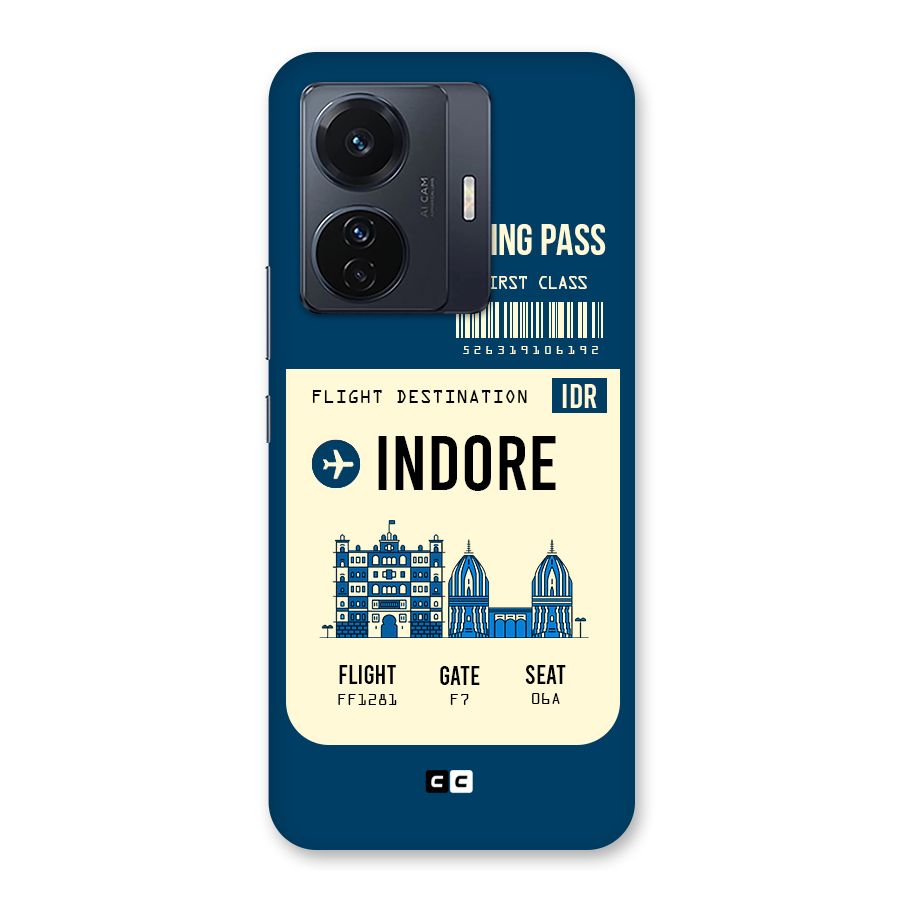 Indore Boarding Pass Back Case for Vivo T1 Pro