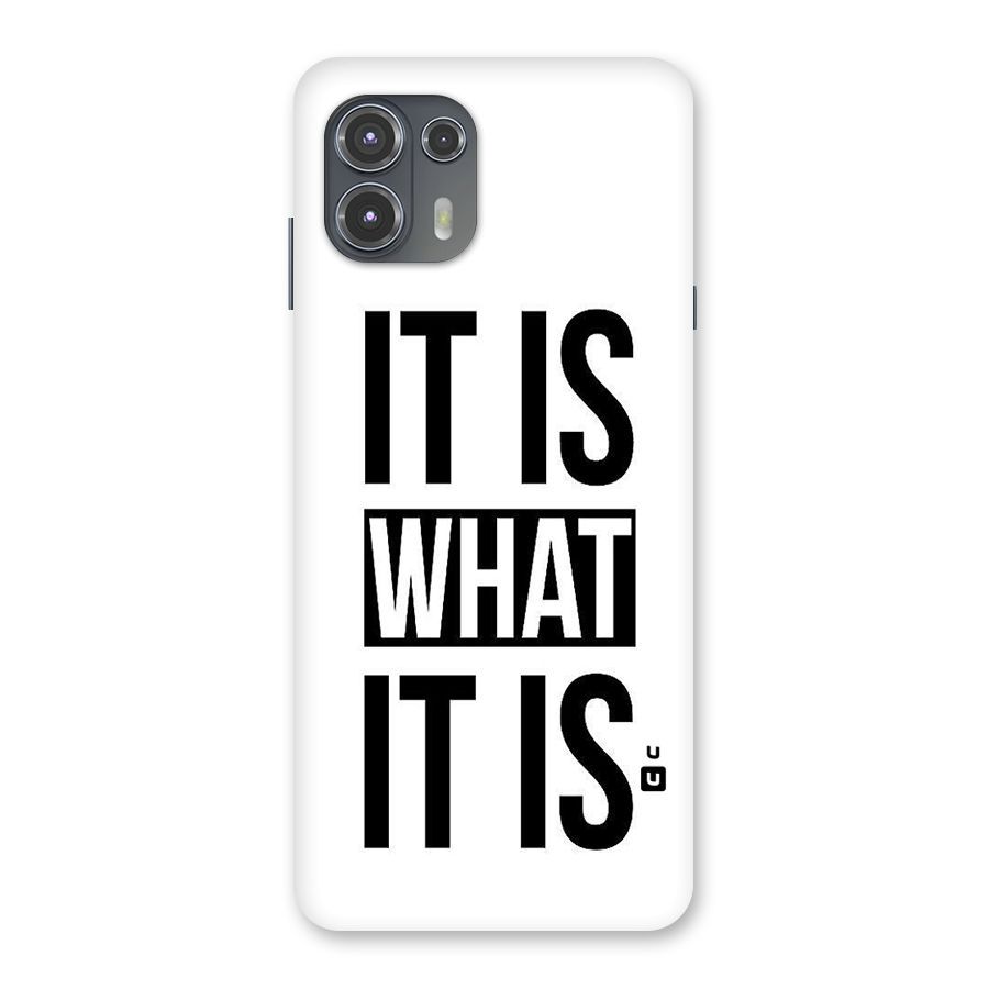 Itis What Itis Back Case for Motorola Edge 20 Fusion
