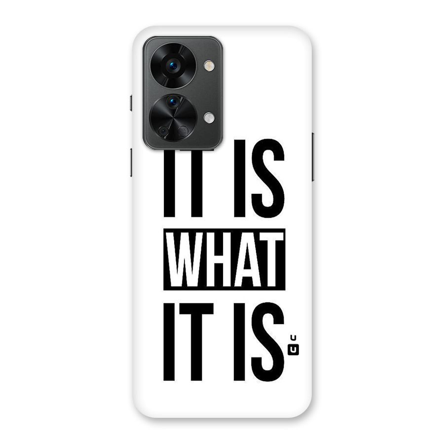 Itis What Itis Back Case for OnePlus Nord 2T