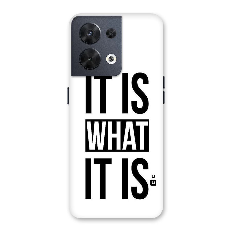 Itis What Itis Back Case for Oppo Reno8 5G