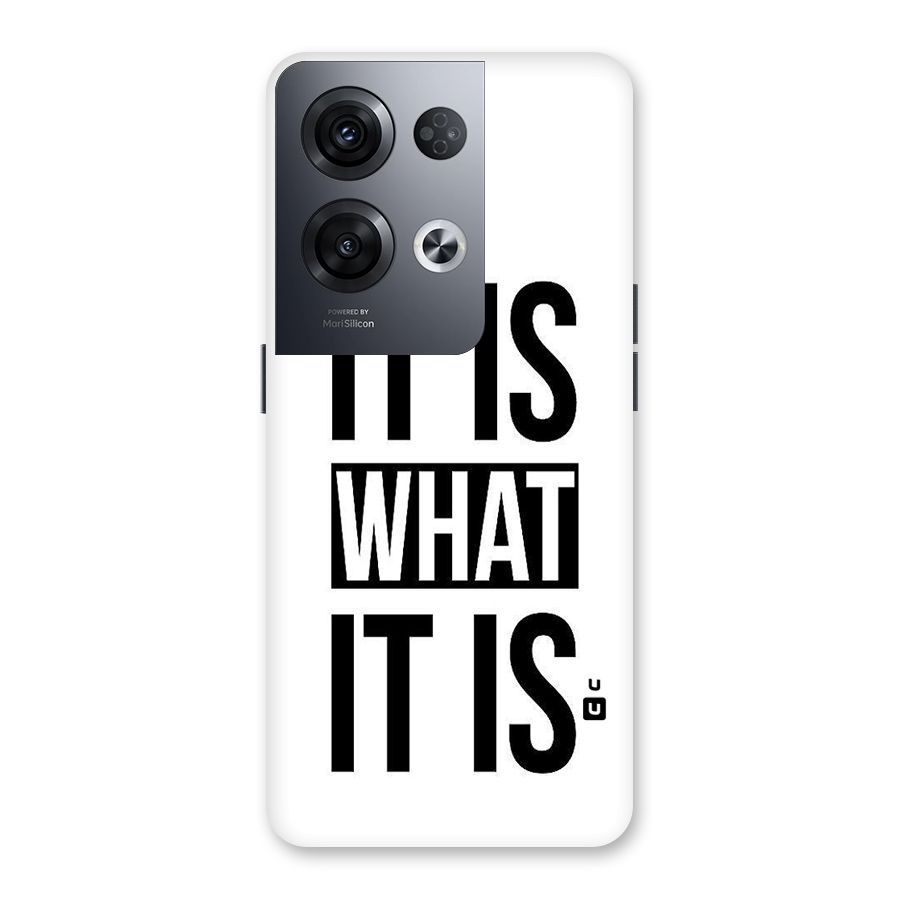 Itis What Itis Back Case for Oppo Reno8 Pro 5G