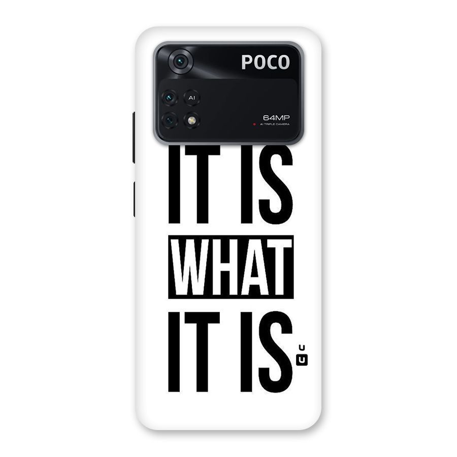 Itis What Itis Back Case for Poco M4 Pro 4G