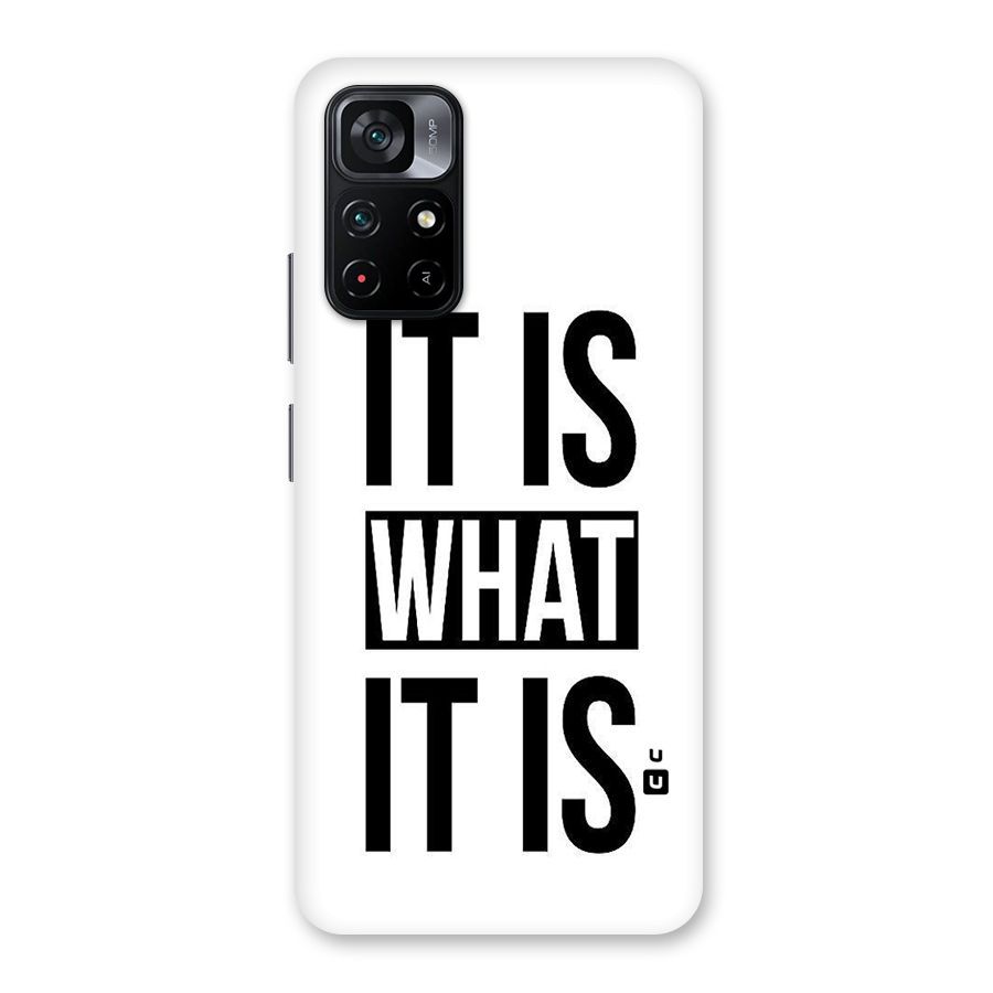 Itis What Itis Back Case for Poco M4 Pro 5G