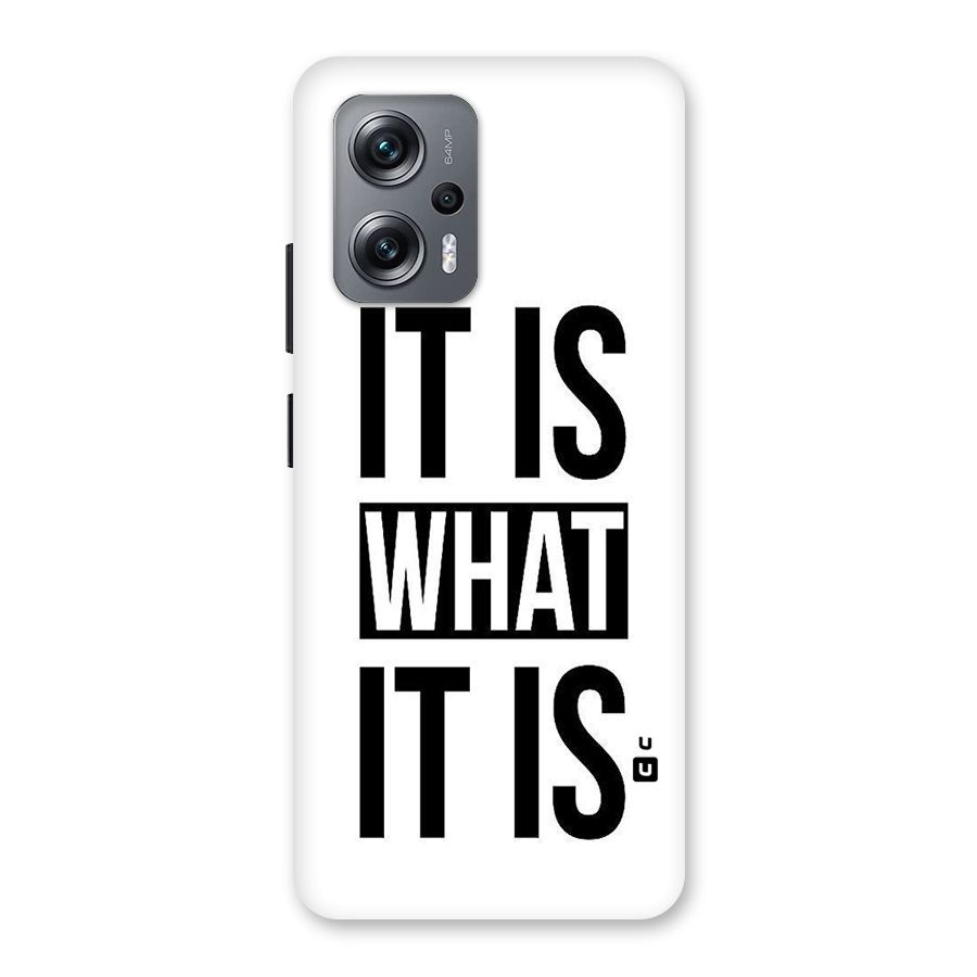 Itis What Itis Back Case for Redmi K50i