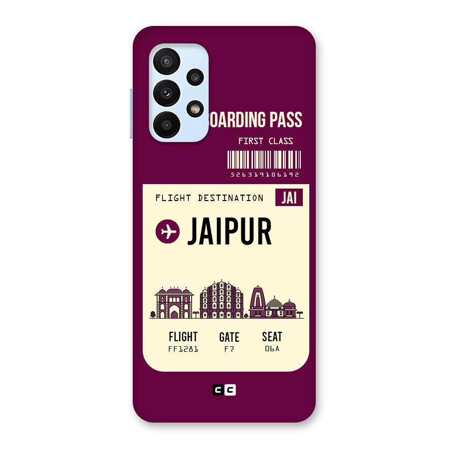 Jaipur Boarding Pass Back Case for Galaxy A23