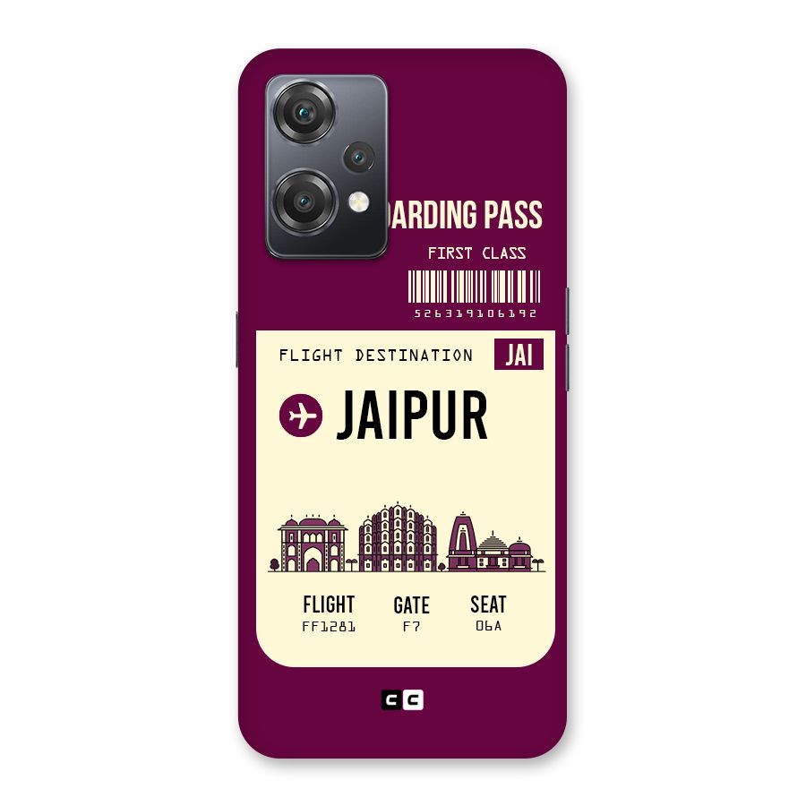 Jaipur Boarding Pass Back Case for OnePlus Nord CE 2 Lite 5G