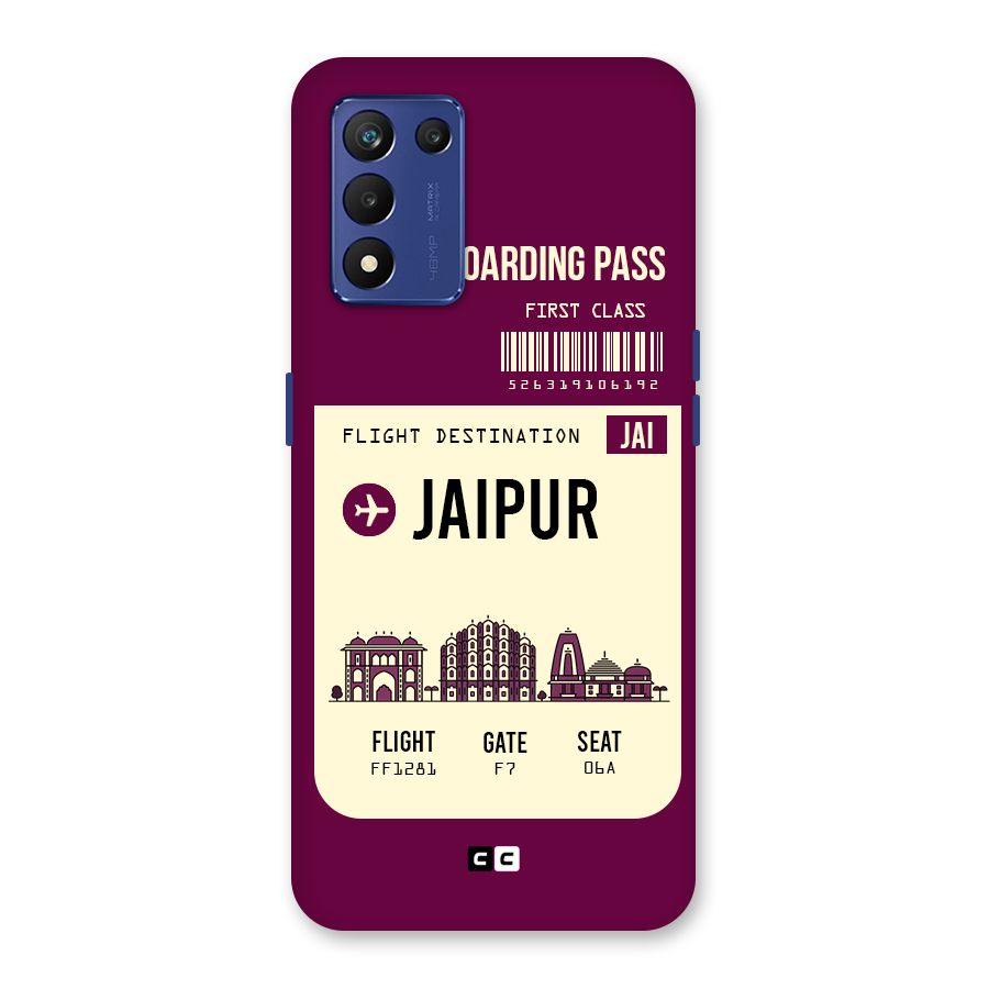 Jaipur Boarding Pass Back Case for Realme 9 5G Speed