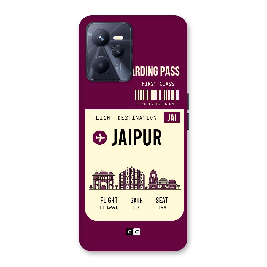Jaipur Boarding Pass Back Case for Realme C35