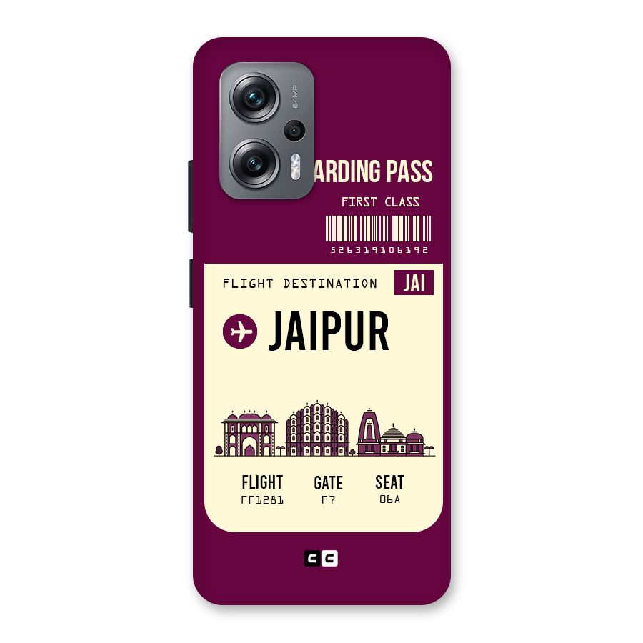 Jaipur Boarding Pass Back Case for Redmi K50i