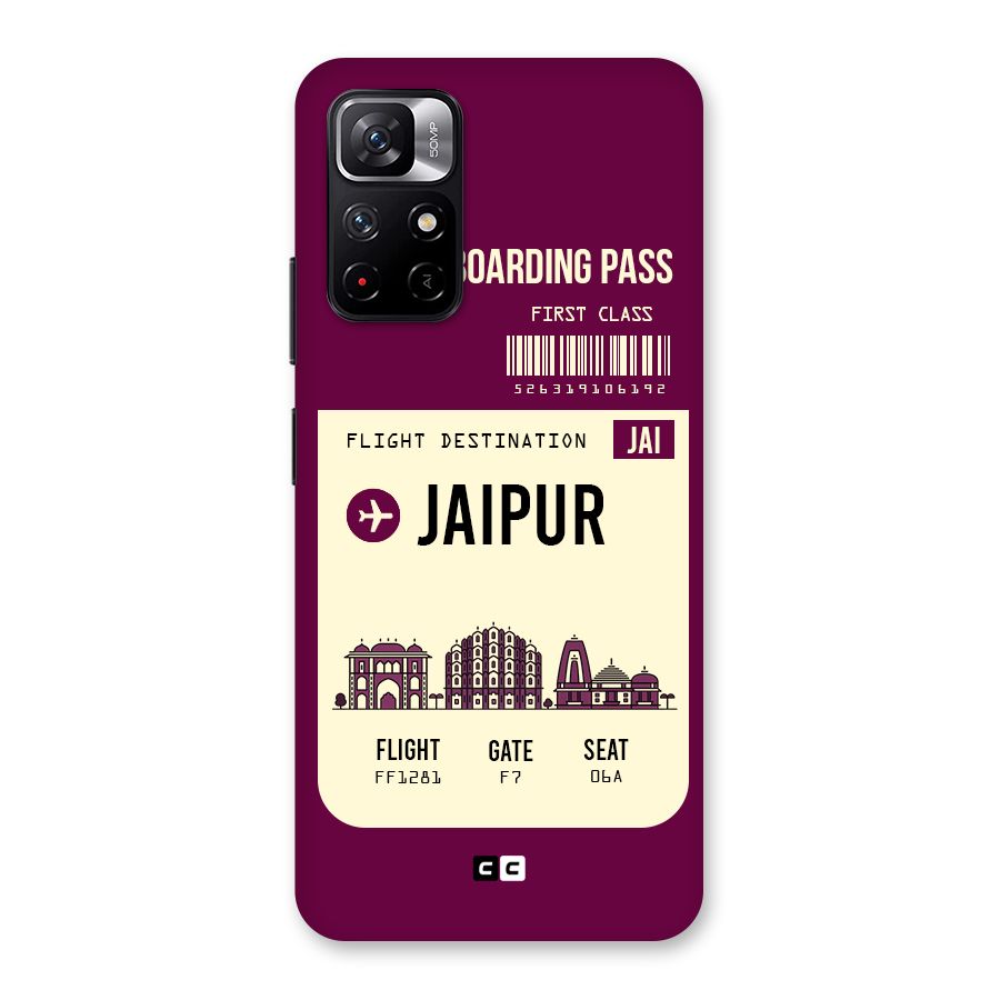 Jaipur Boarding Pass Back Case for Redmi Note 11T 5G